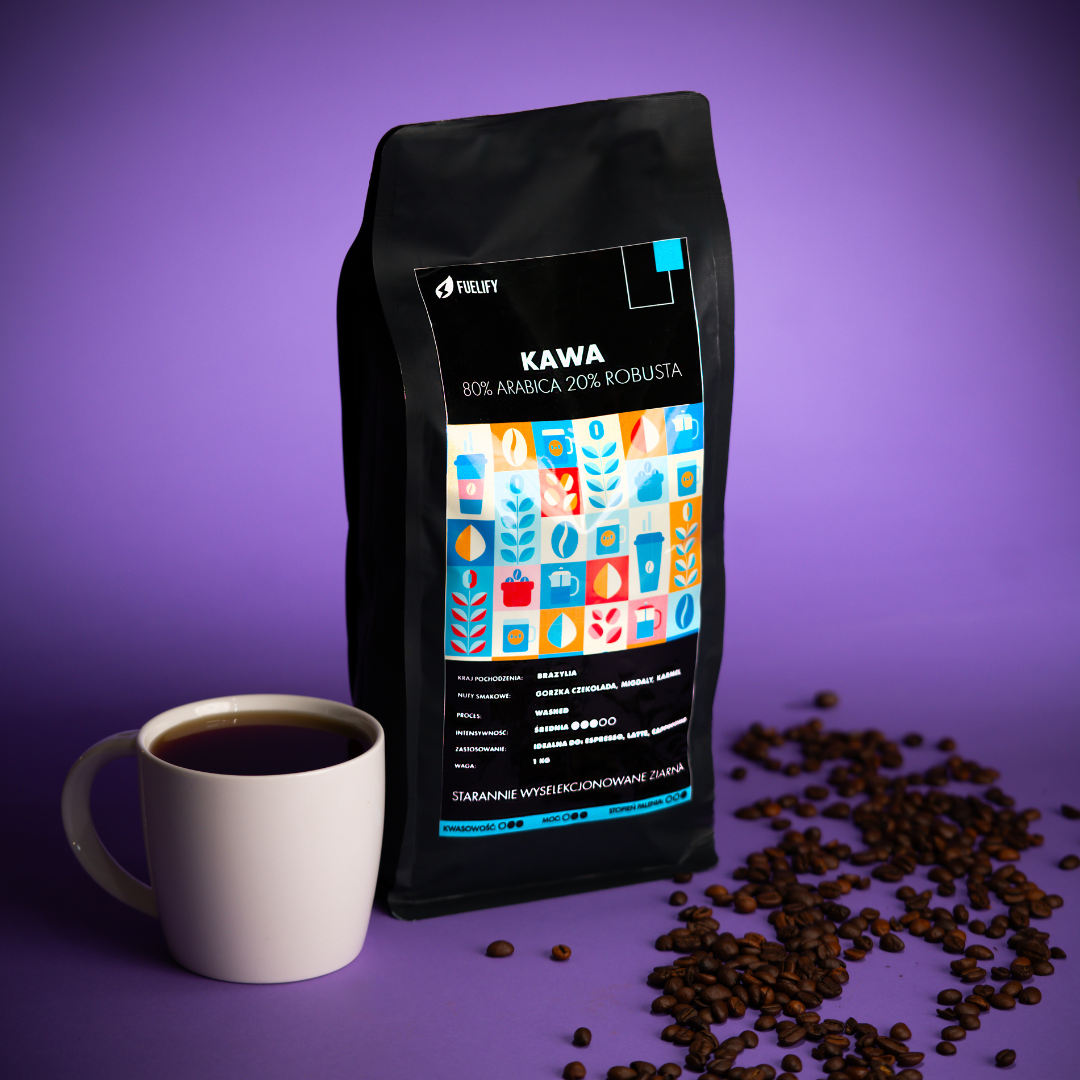 KAWA FUELIFY TESSERA MOZAICO (70% ROBUSTA 30% ARABICA)