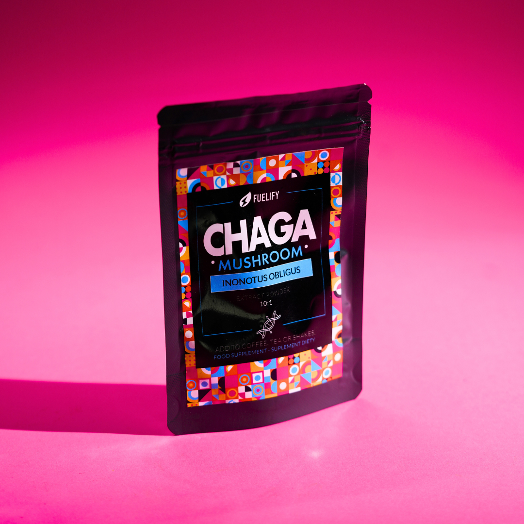 CHAGA (BŁYSKOPOREK PODKOROWY) MUSHROOM POWDER 10:1