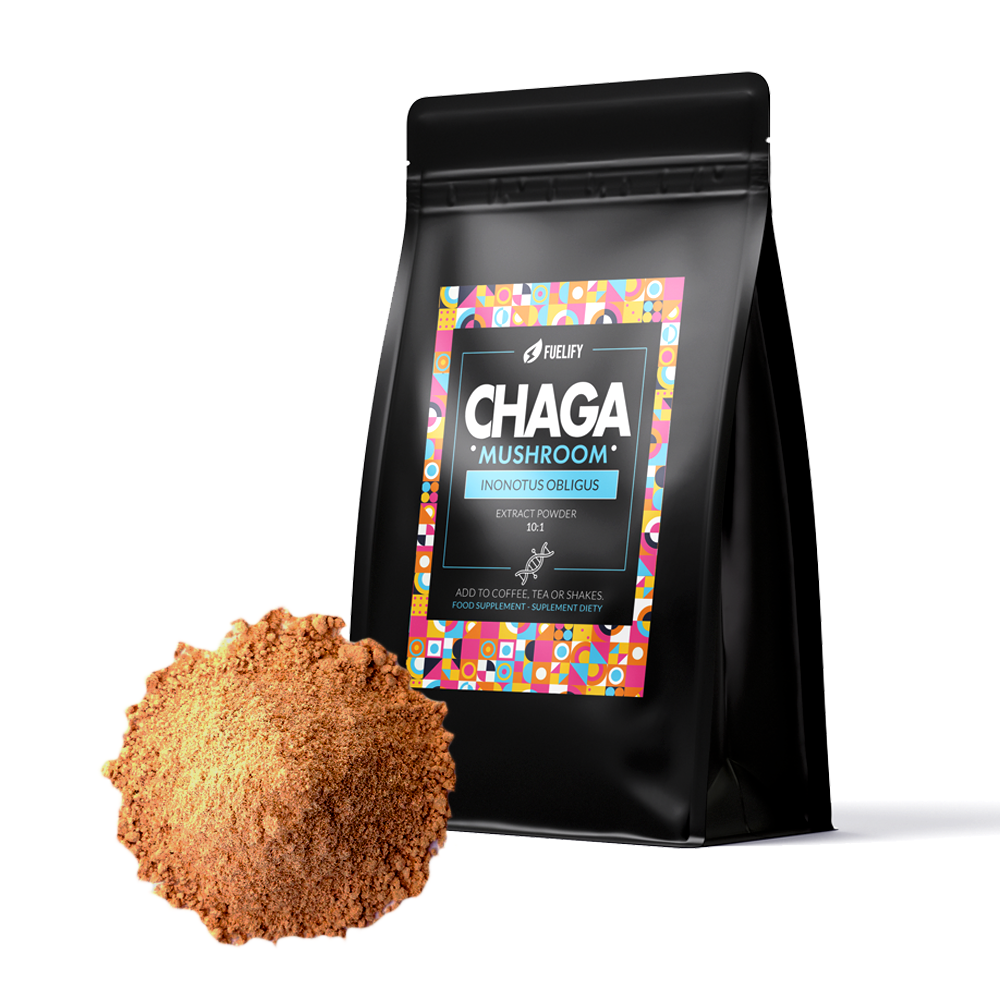CHAGA (BŁYSKOPOREK PODKOROWY) MUSHROOM POWDER 10:1