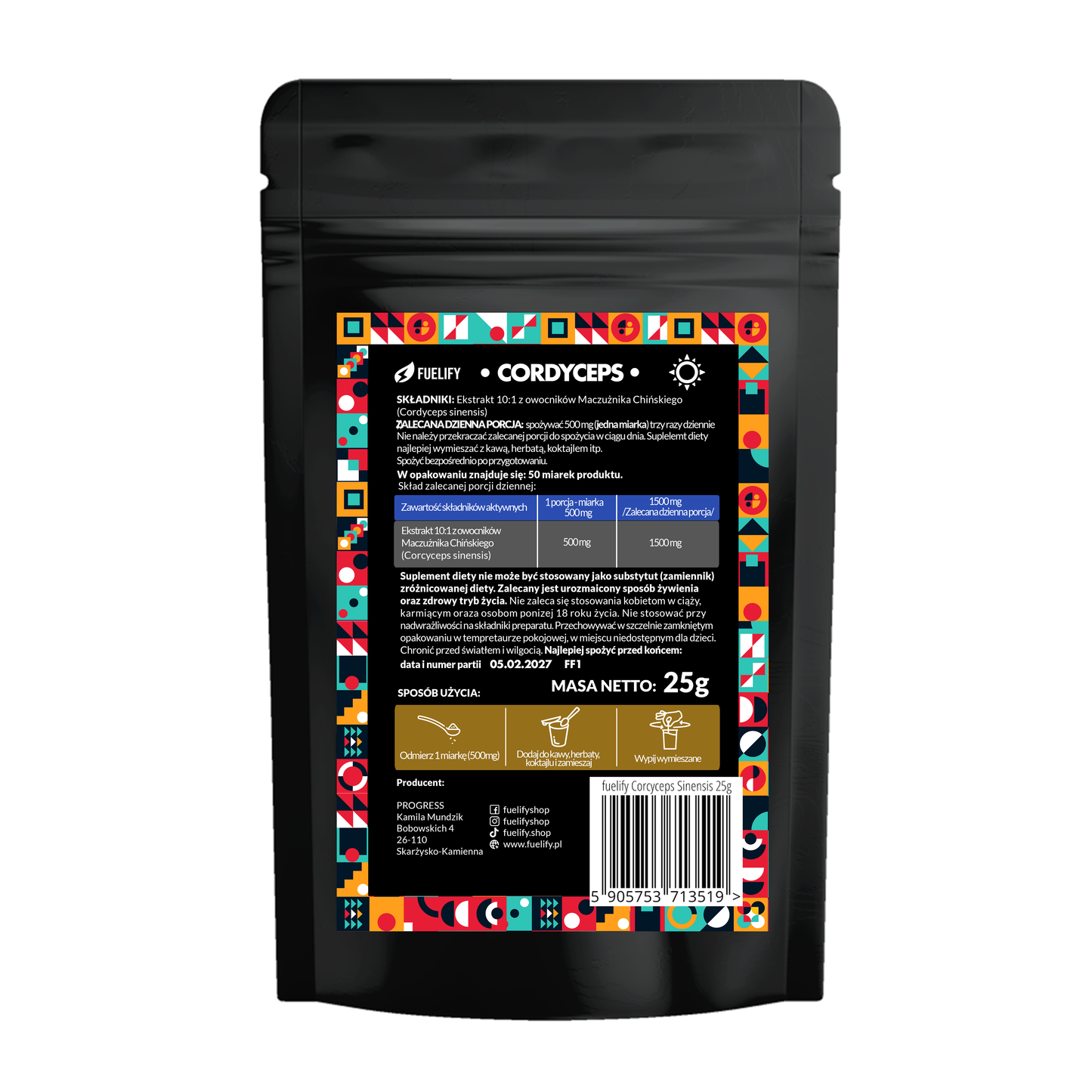 CORDYCEPS MUSHROOM POWDER 10:1