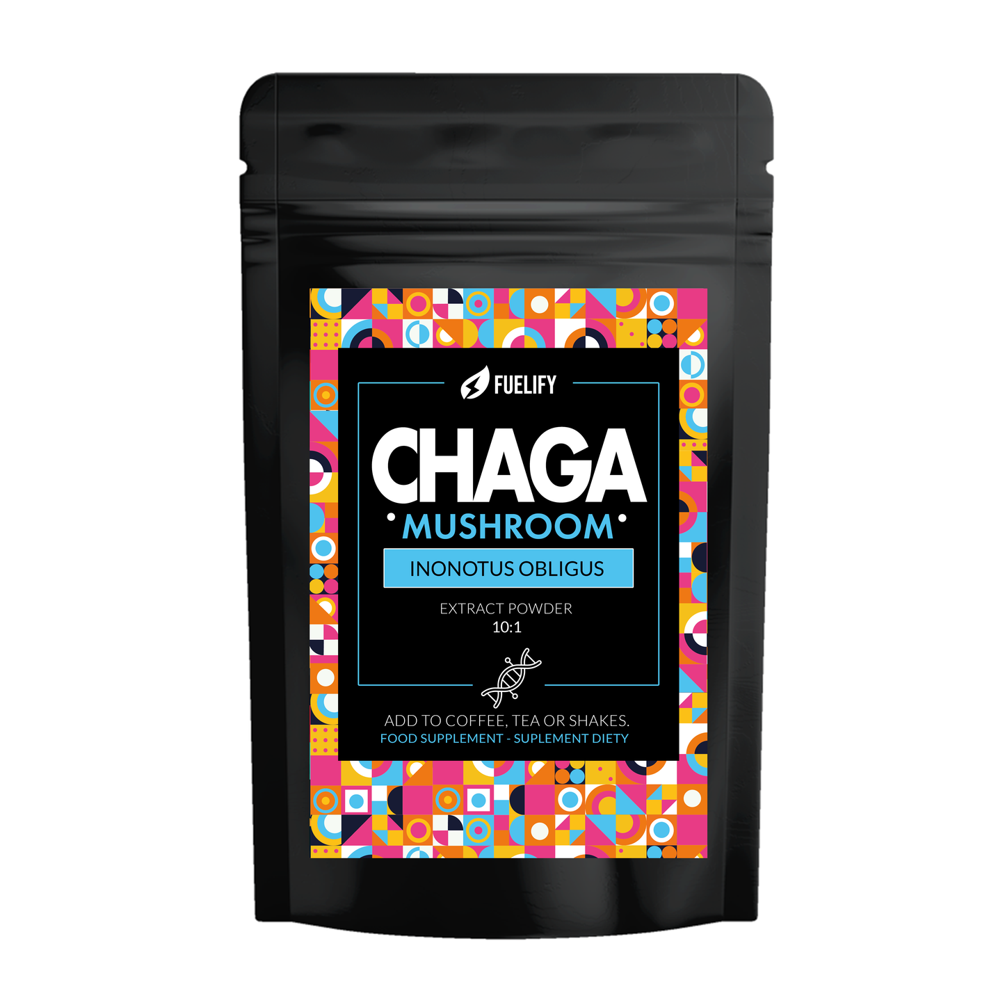 CHAGA (BŁYSKOPOREK PODKOROWY) MUSHROOM POWDER 10:1